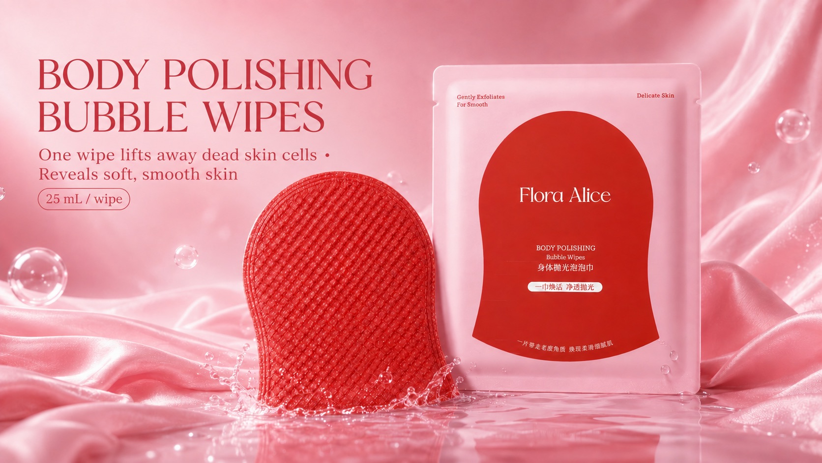 Body Polishing Bubble Wipes · scent and care story 1