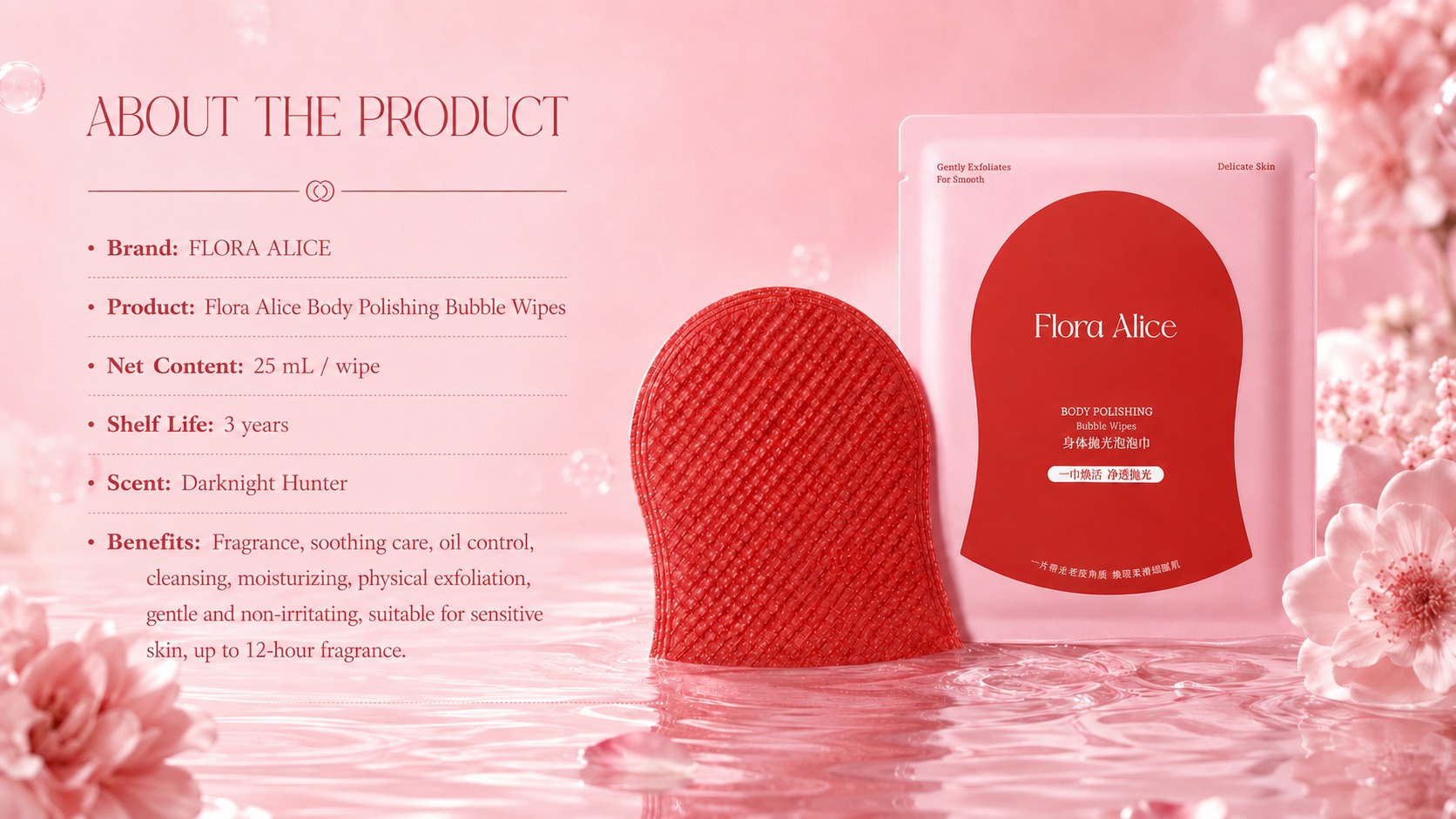 Body Polishing Bubble Wipes · scent and care story 10