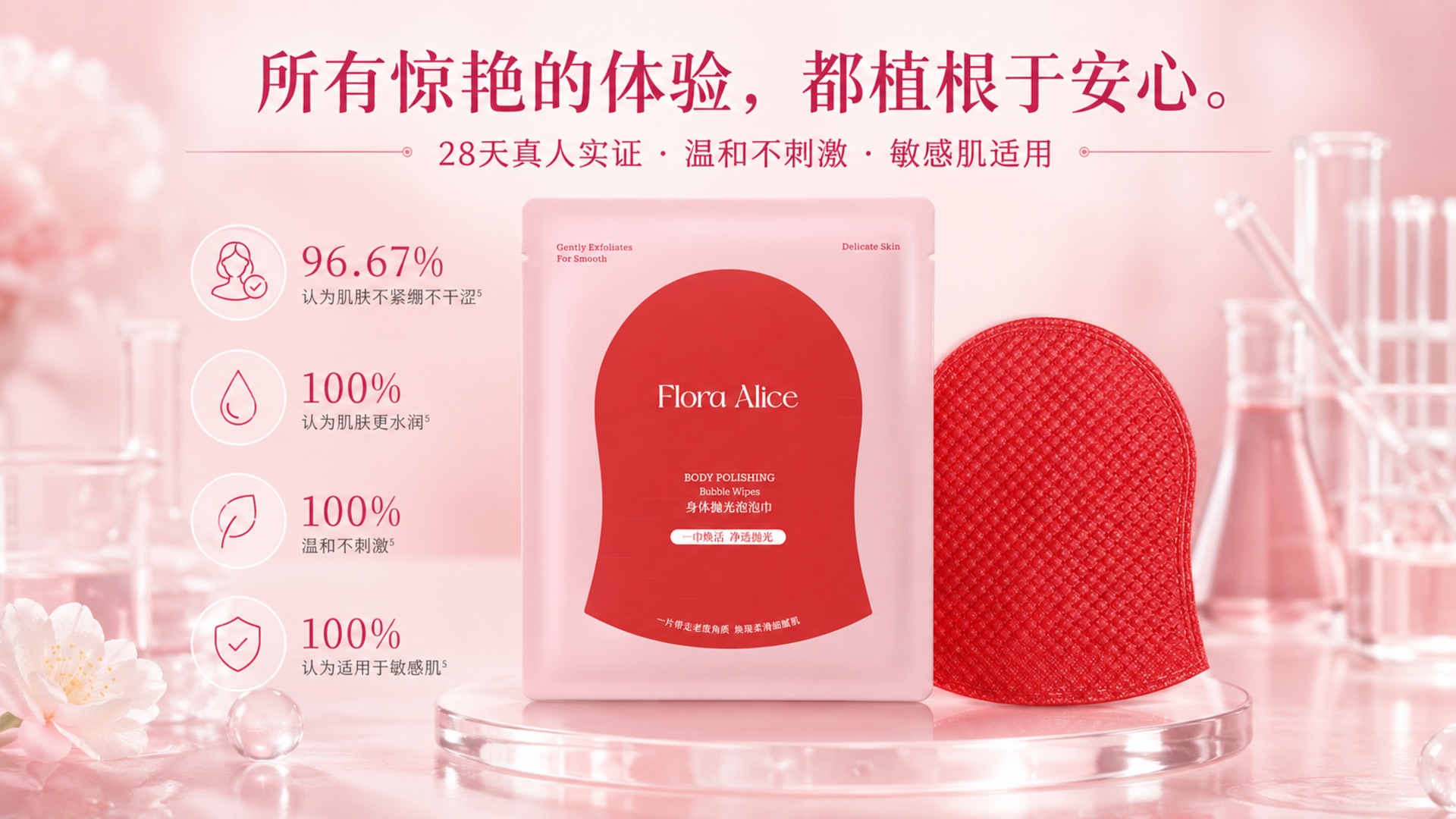 身体抛光泡泡巾 · 香气与护理体验 8