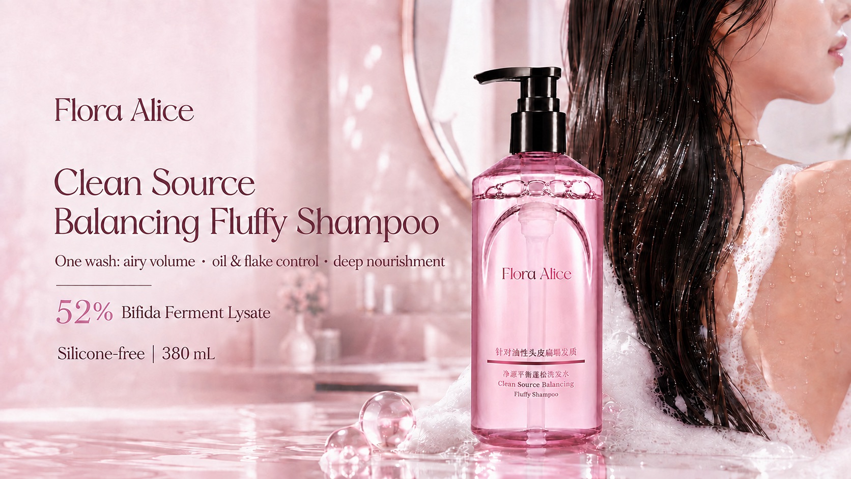 Clean Source Balancing Fluffy Shampoo · scent and care story 1