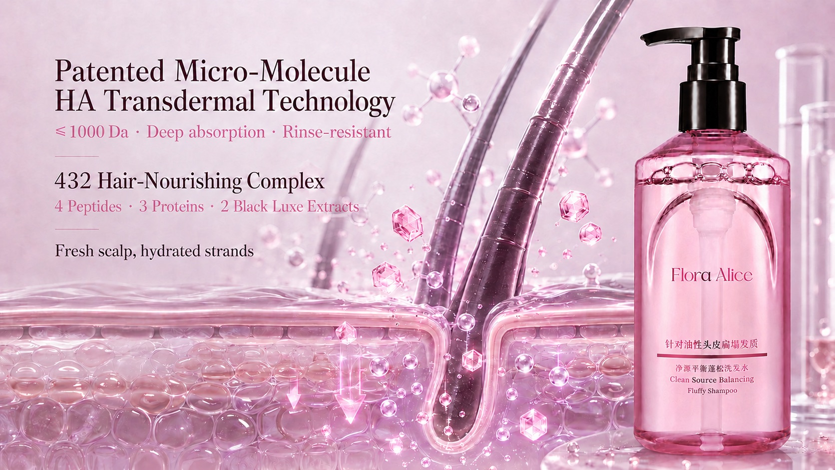 Clean Source Balancing Fluffy Shampoo · scent and care story 6