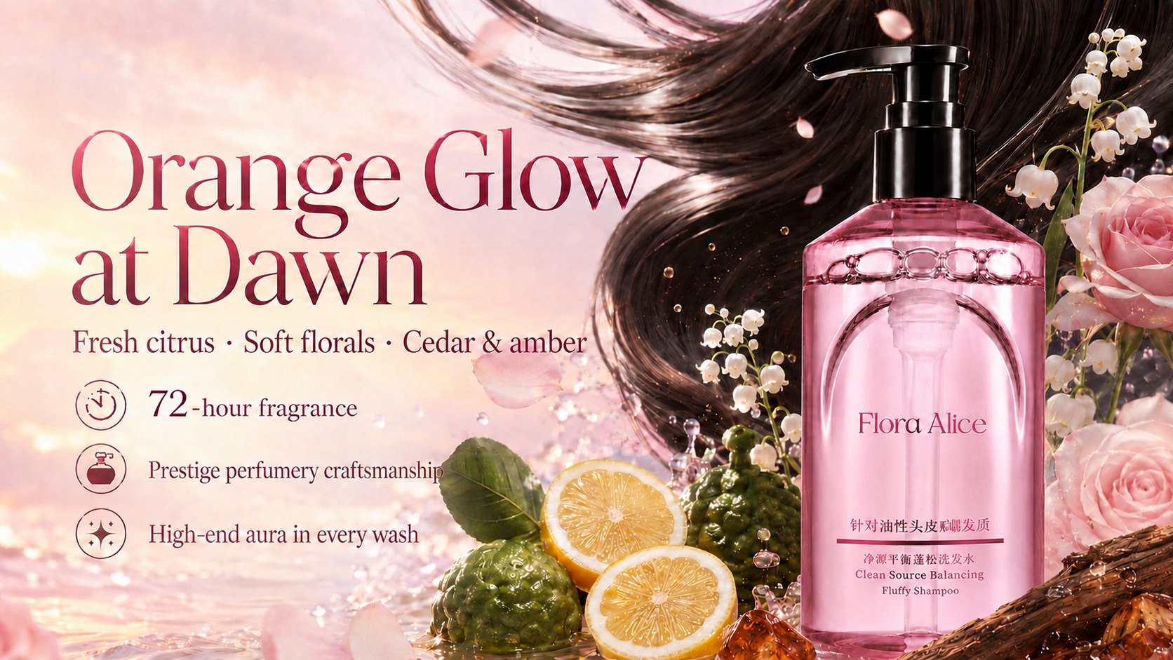 Clean Source Balancing Fluffy Shampoo · scent and care story 8