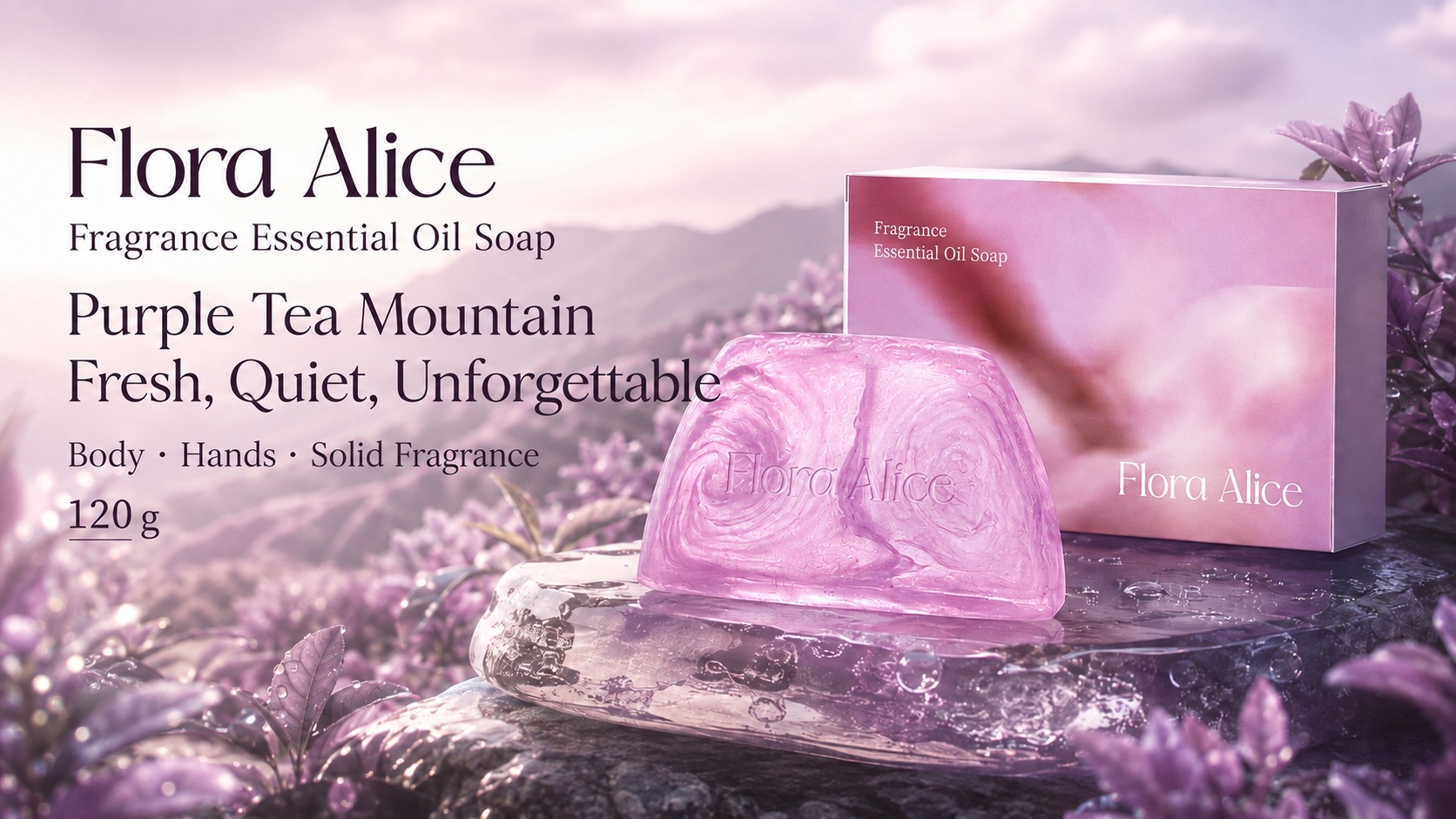 Fragrance Essential Oil Soap · scent and care story 1