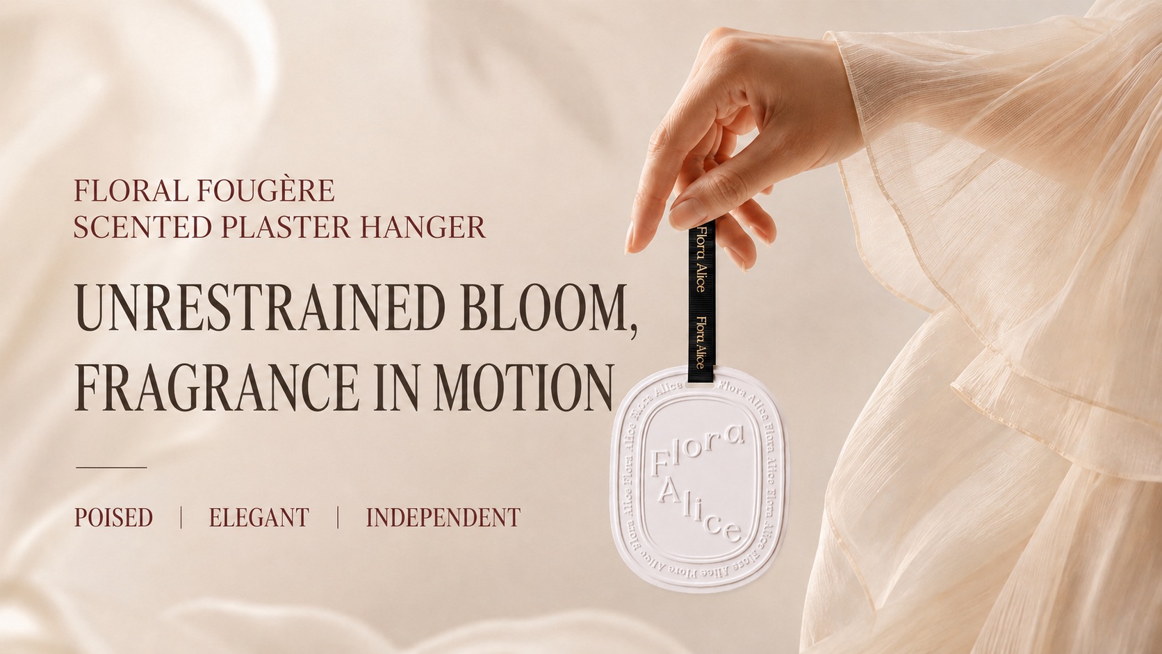 Floral Fougère Scented Plaster Hanger · scent and care story 1