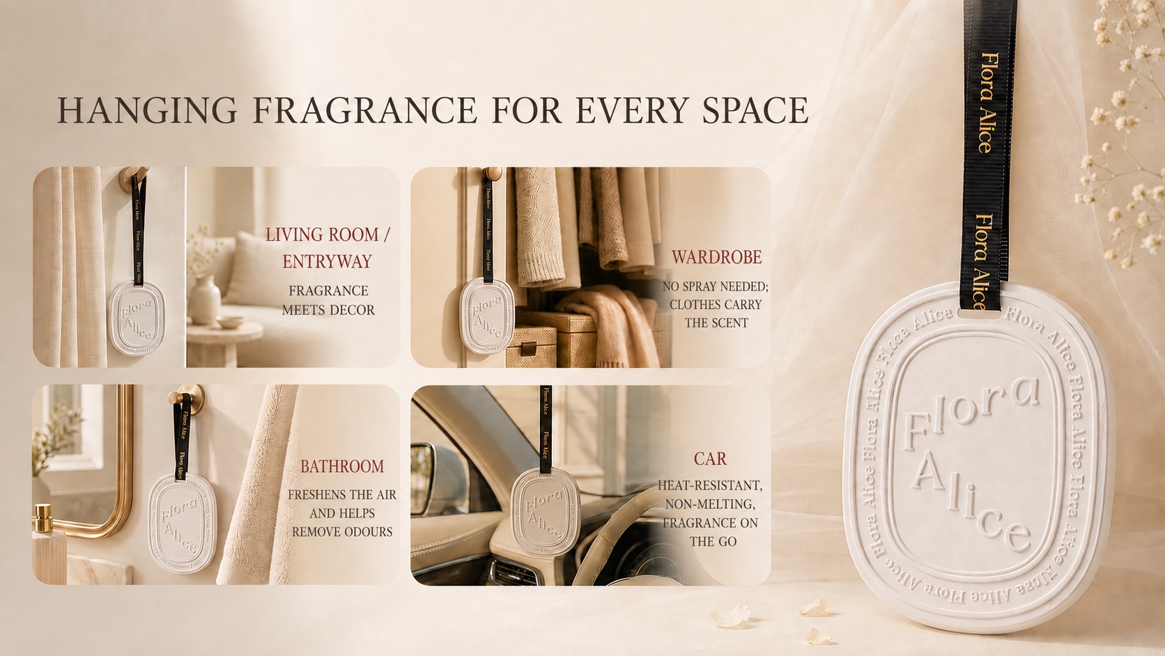 Floral Fougère Scented Plaster Hanger · scent and care story 5
