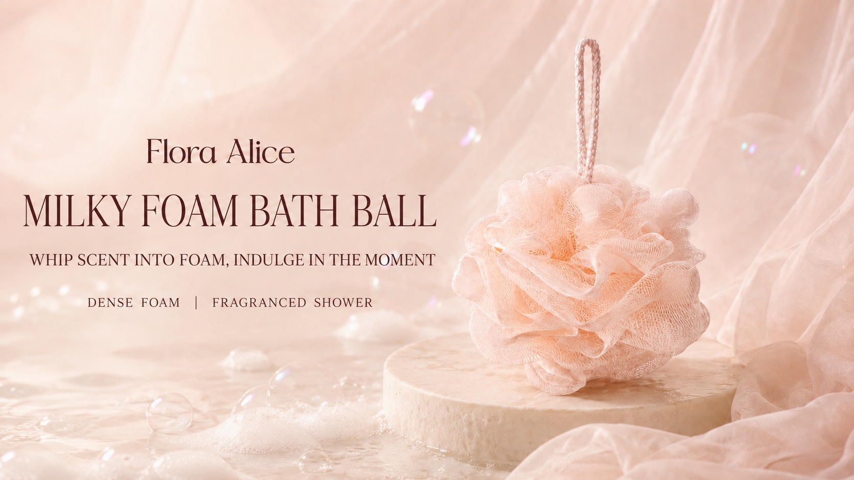 Milky Foam Bath Ball · scent and care story 1