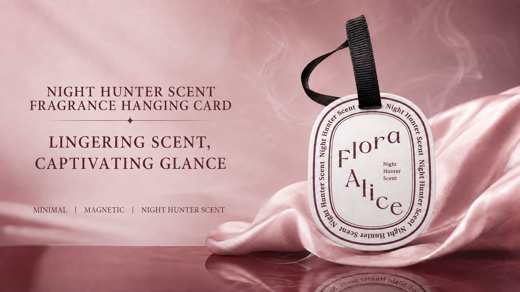 Night Hunter Fragrance Hanging Card · scent and care story 1
