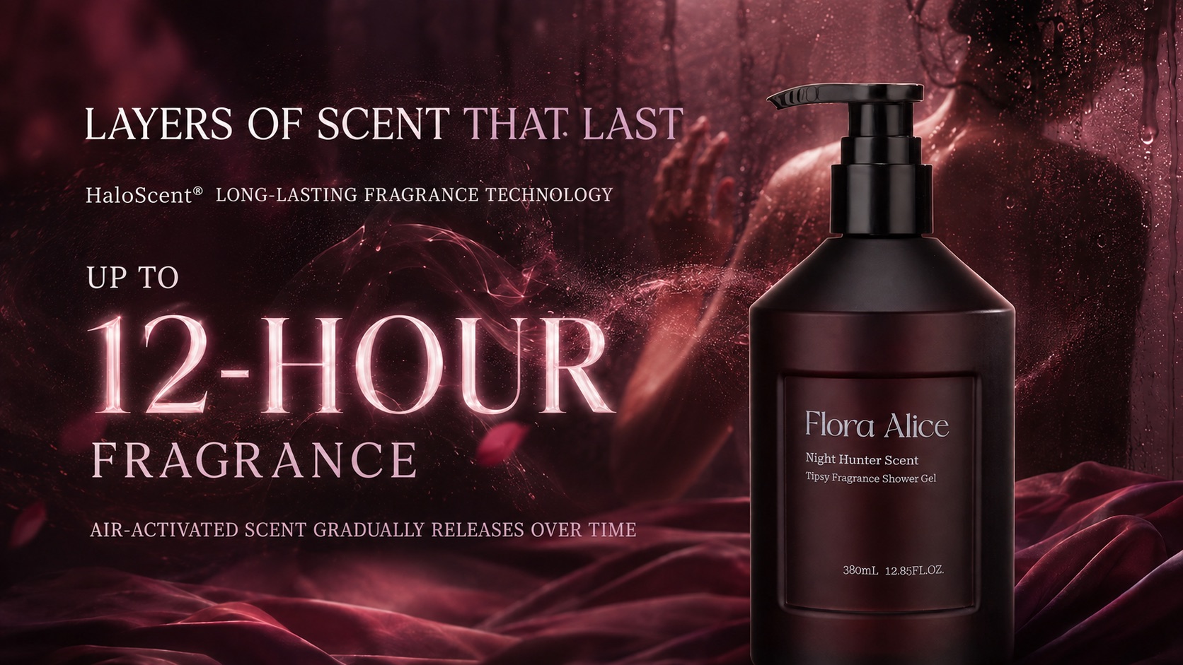 Tipsy Fragrance Shower Gel · Night Hunter · scent and care story 4