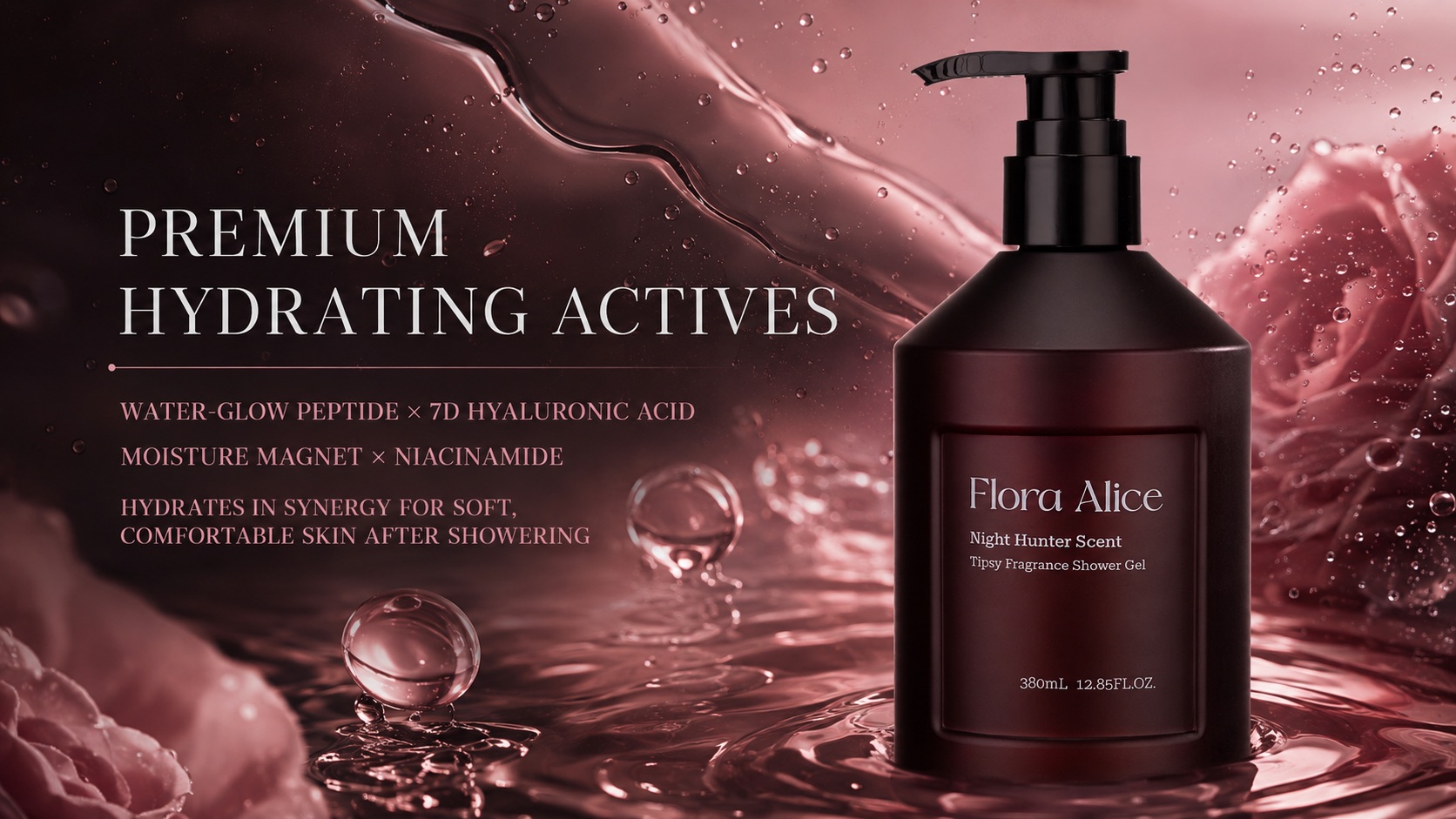 Tipsy Fragrance Shower Gel · Night Hunter · scent and care story 7