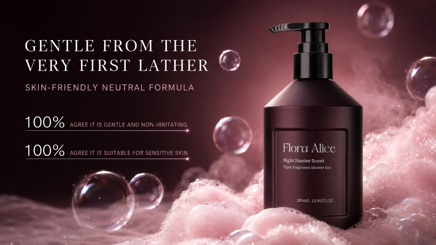 Tipsy Fragrance Shower Gel · Night Hunter · scent and care story 9