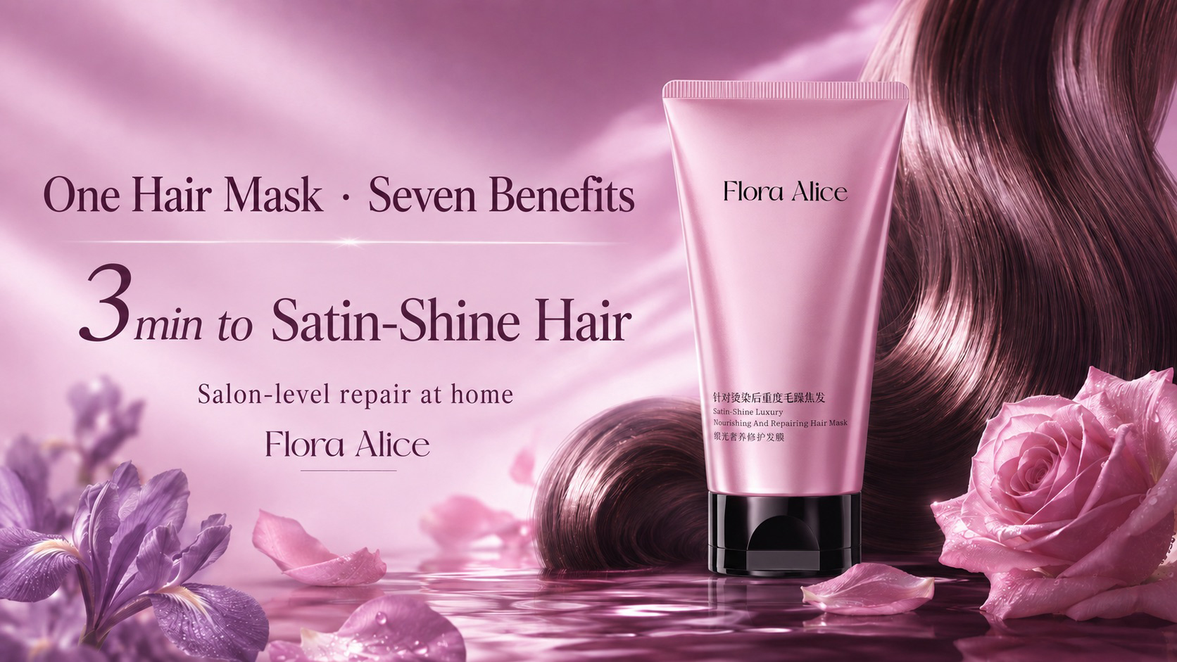 Satin-Shine Luxury Repairing Hair Mask · scent and care story 10