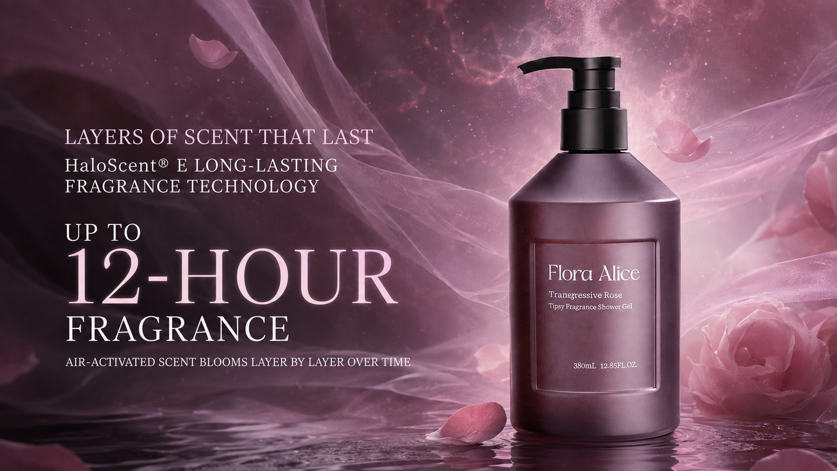 Tipsy Fragrance Shower Gel · Transgressive Rose · scent and care story 4
