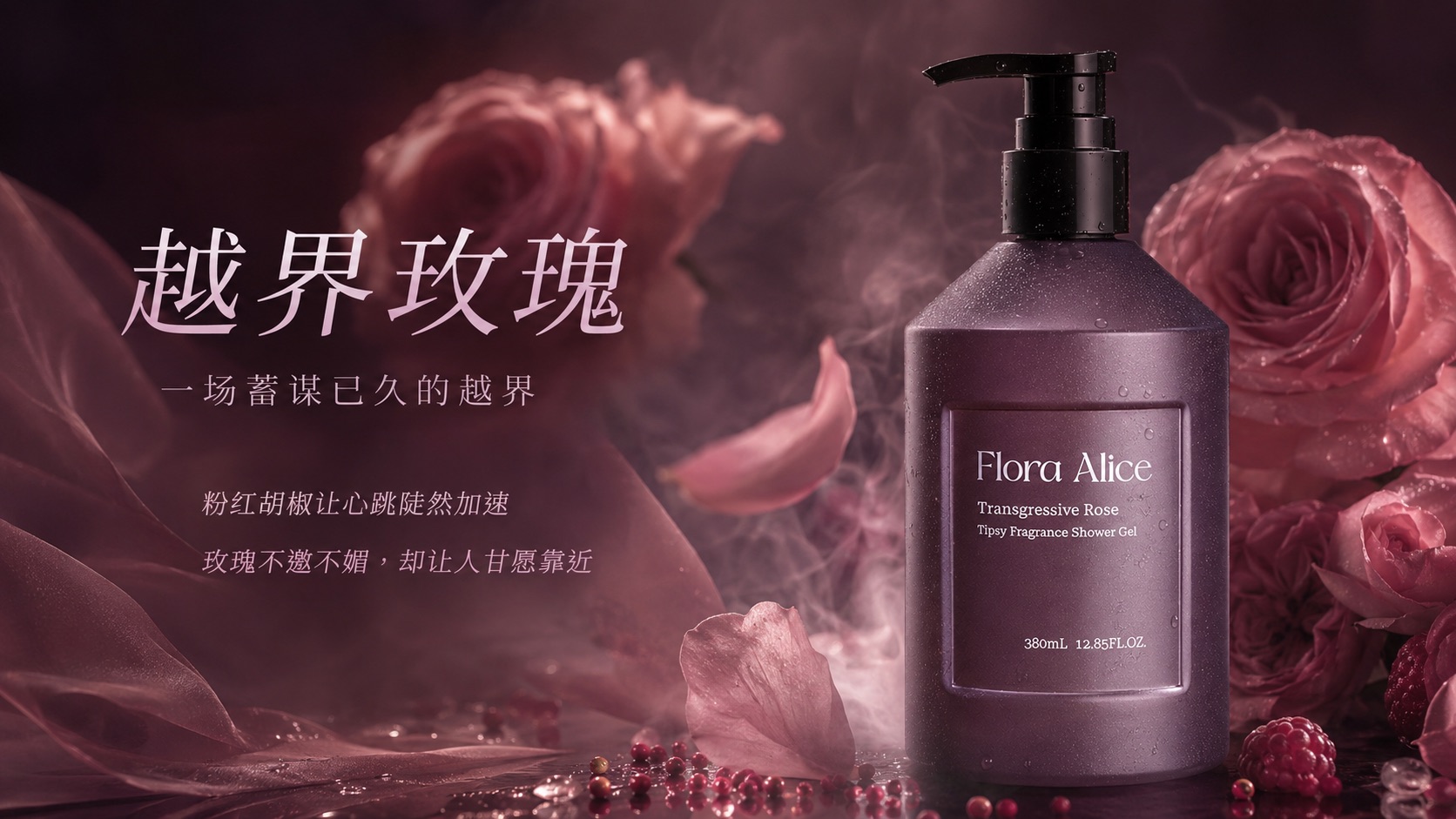 微醺香氛沐浴露（越界玫瑰香型） · 香气与护理体验 2