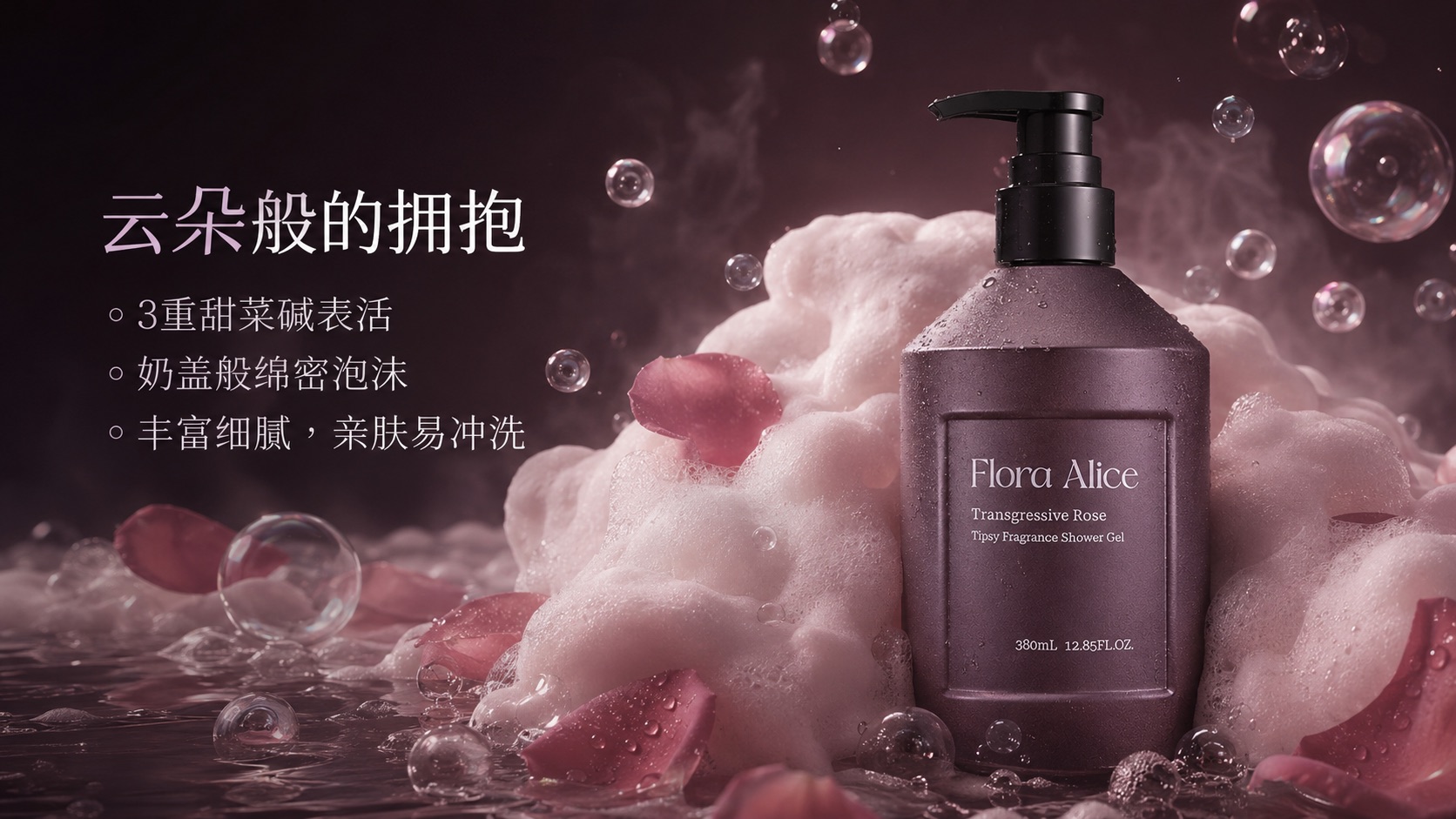 微醺香氛沐浴露（越界玫瑰香型） · 香气与护理体验 5